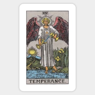Temperance, Raider Waite Tarot, Divination Tarot Sticker